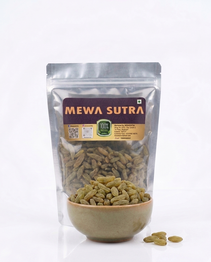 Mewa Sutra Premium Green Raisins (Kishmish) – 100% Natural